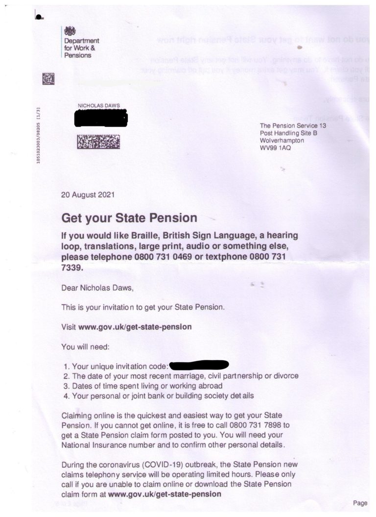 How To Claim Your State Pension Pounds And Sense