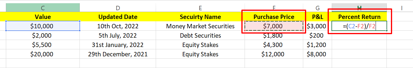 How to Track Investments With Microsoft Excel - Pounds and Sense