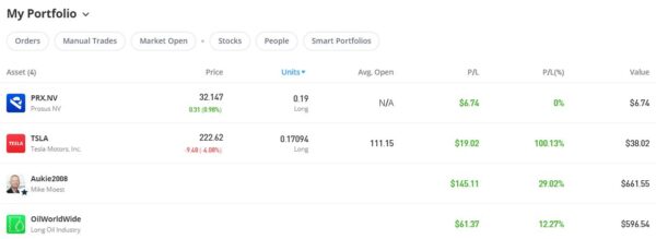 eToro portfolio Aug 24