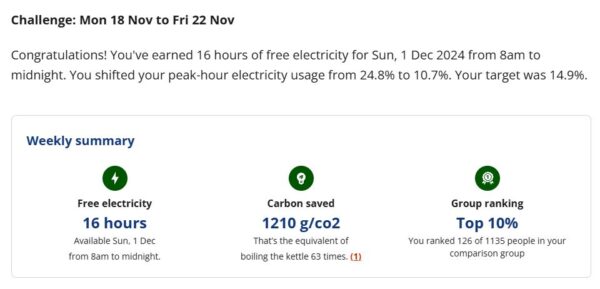 EDF Sunday Saver Targets