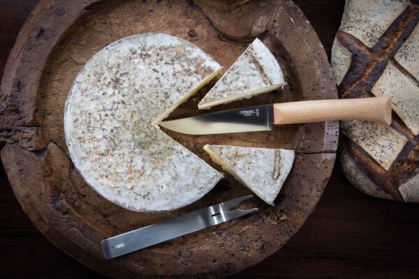 OPinel cheese knife and fork set